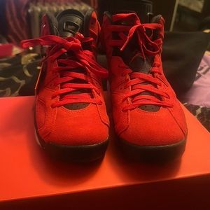 I'm selling brand new Jordan 6 retro red sneakers new box size 7 1/2